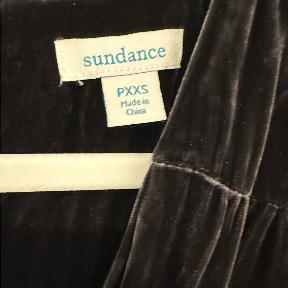 Sundance black velvet jumpsuit size pxxs - Picture 5 of 5
